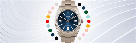 rolex brand colours|Rolex watches and colorful swatches.